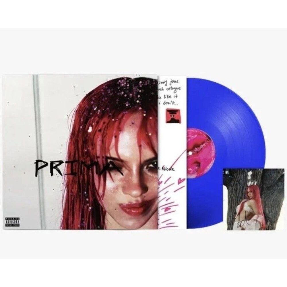 Adéla PRIMA Electric Blue Vinyl Record LP Signed Art Card Exclusive Sealed